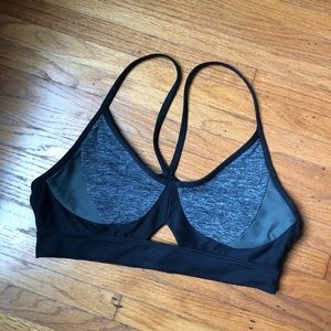 under armour color block sports bra